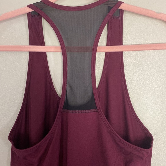 Express EXP CORE Performance Workout Tank - Maroon & Black - XS - Picture 5 of 7